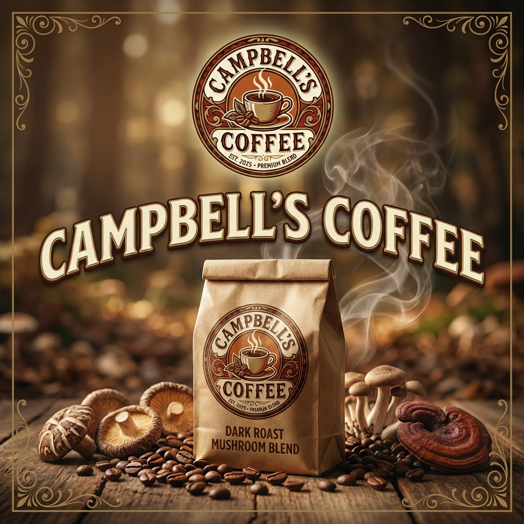 Coffee with Mushrooms Dark Roast